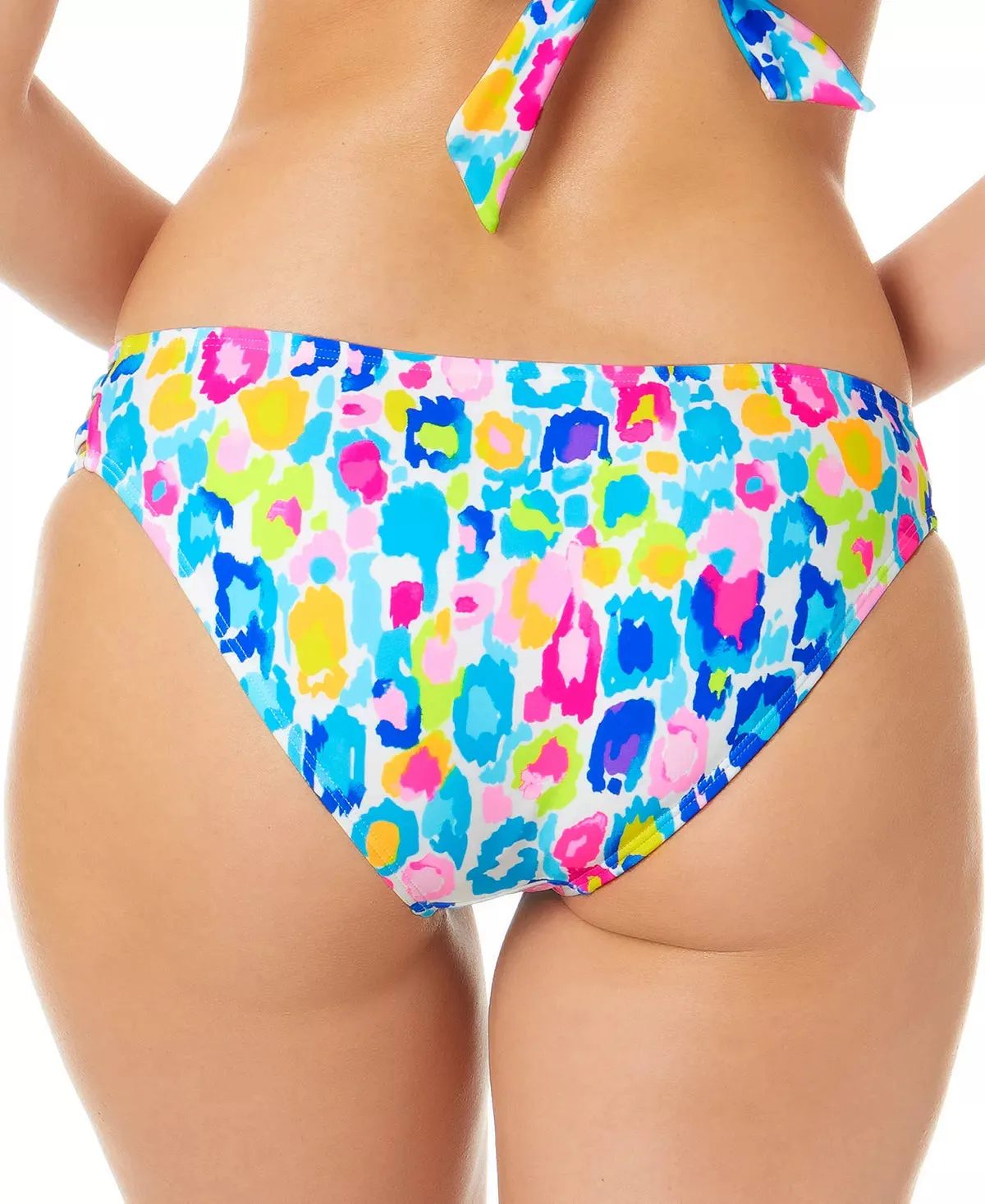 Salt   Cove Juniors' Printed Strappy-Side Hipster Bikini Bottoms