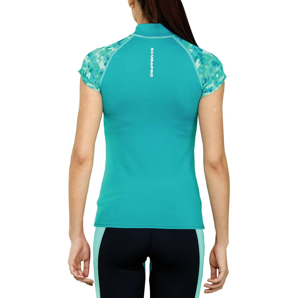ScubaPro Caribbean Capped Sleeve Womens Rash Guard
