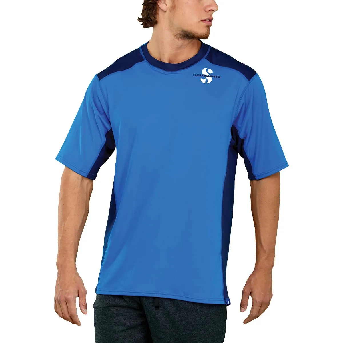 ScubaPro Channel Flow Short Sleeve Rash Guard - Mens