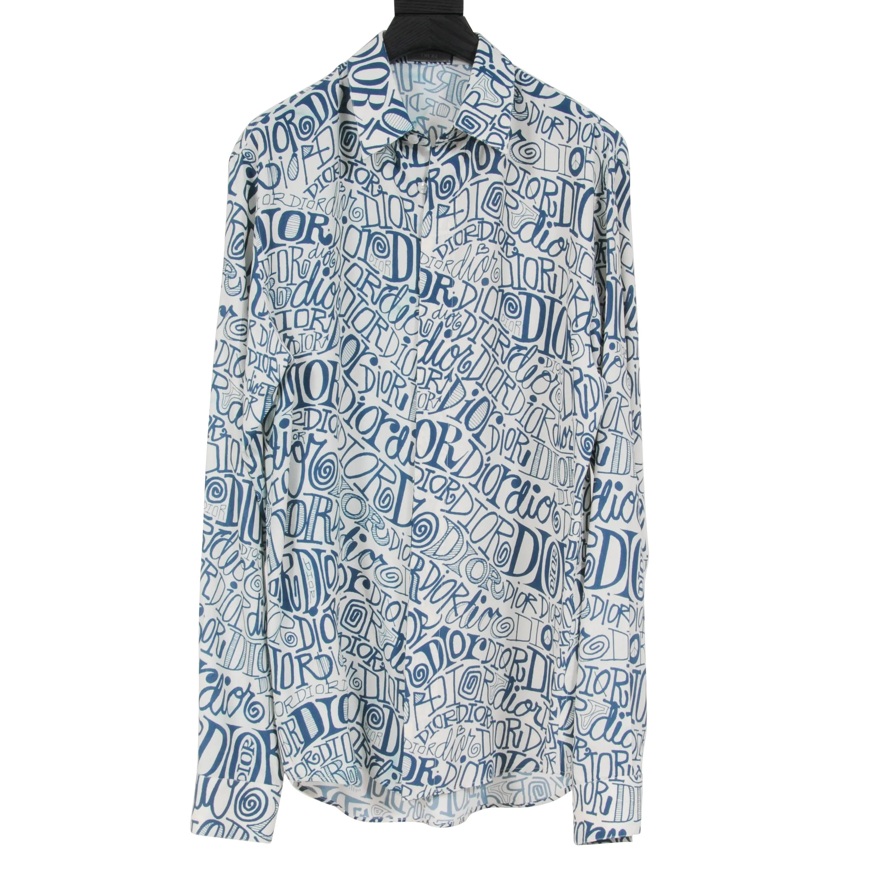 SHAWN x Dior All Over Print Silk Button Down