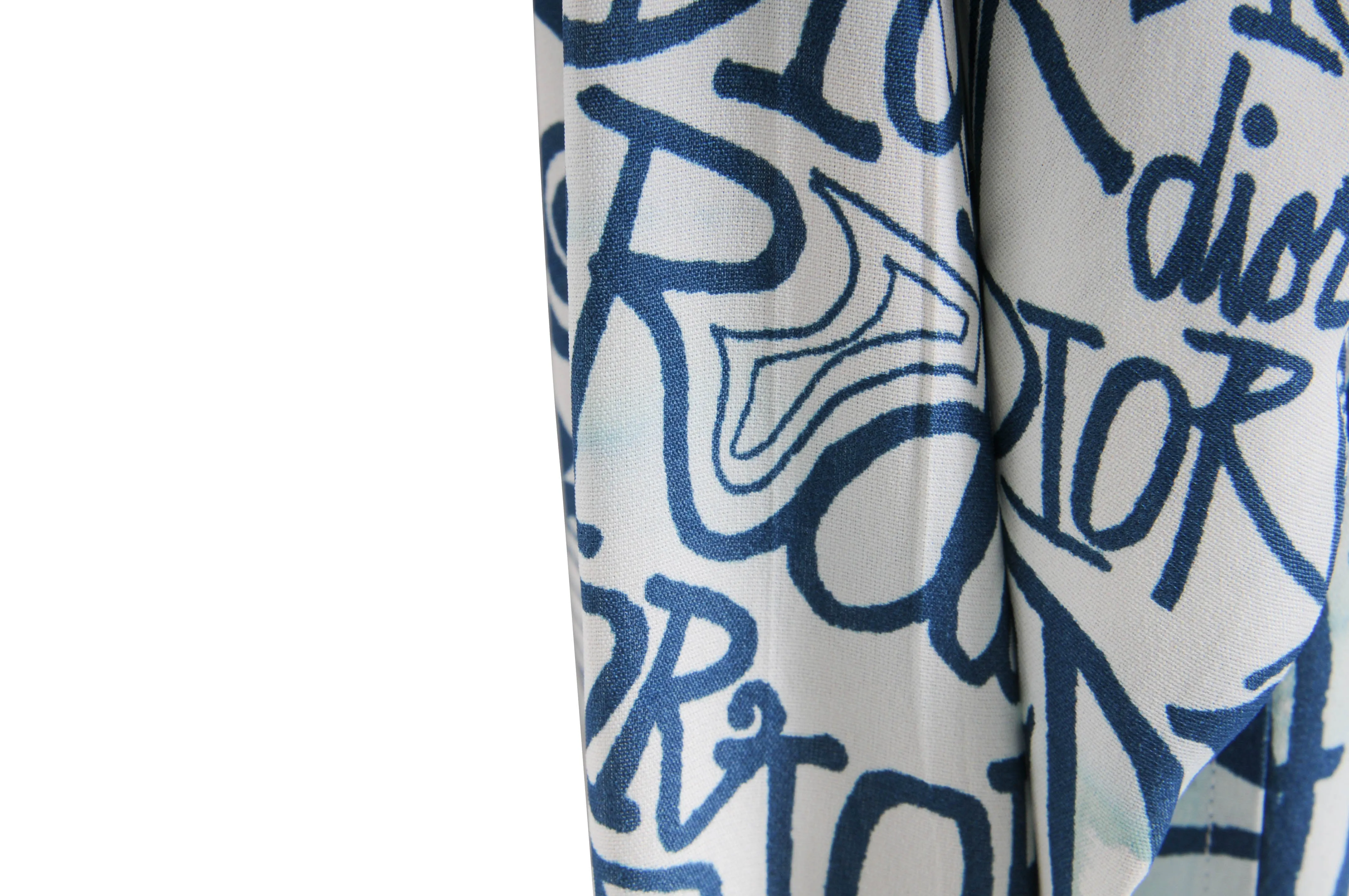 SHAWN x Dior All Over Print Silk Button Down