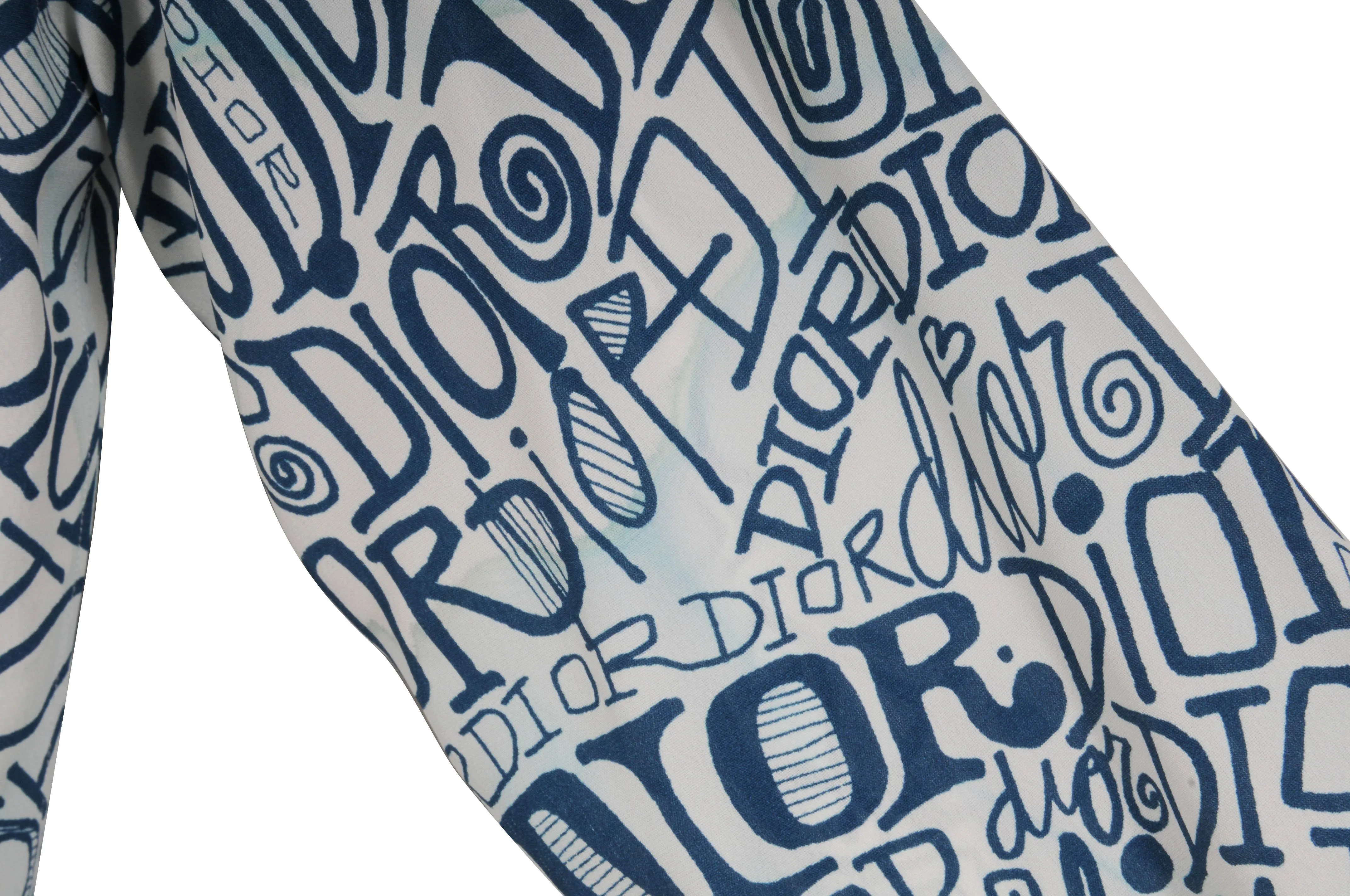 SHAWN x Dior All Over Print Silk Button Down