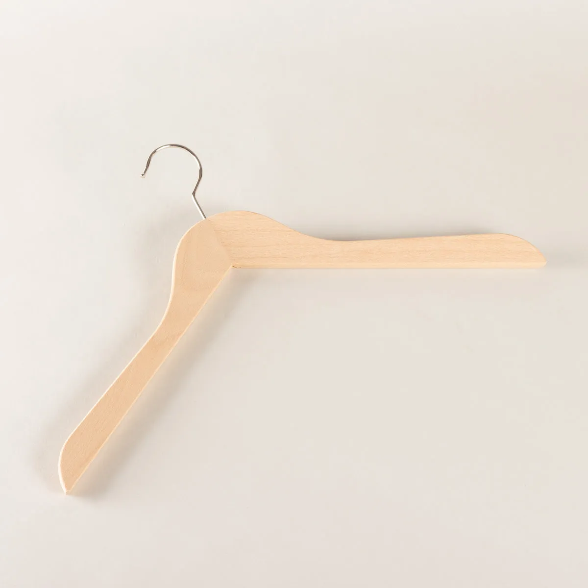 Shirt hanger set - unvarnished