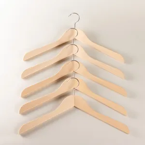 Shirt hanger set - unvarnished