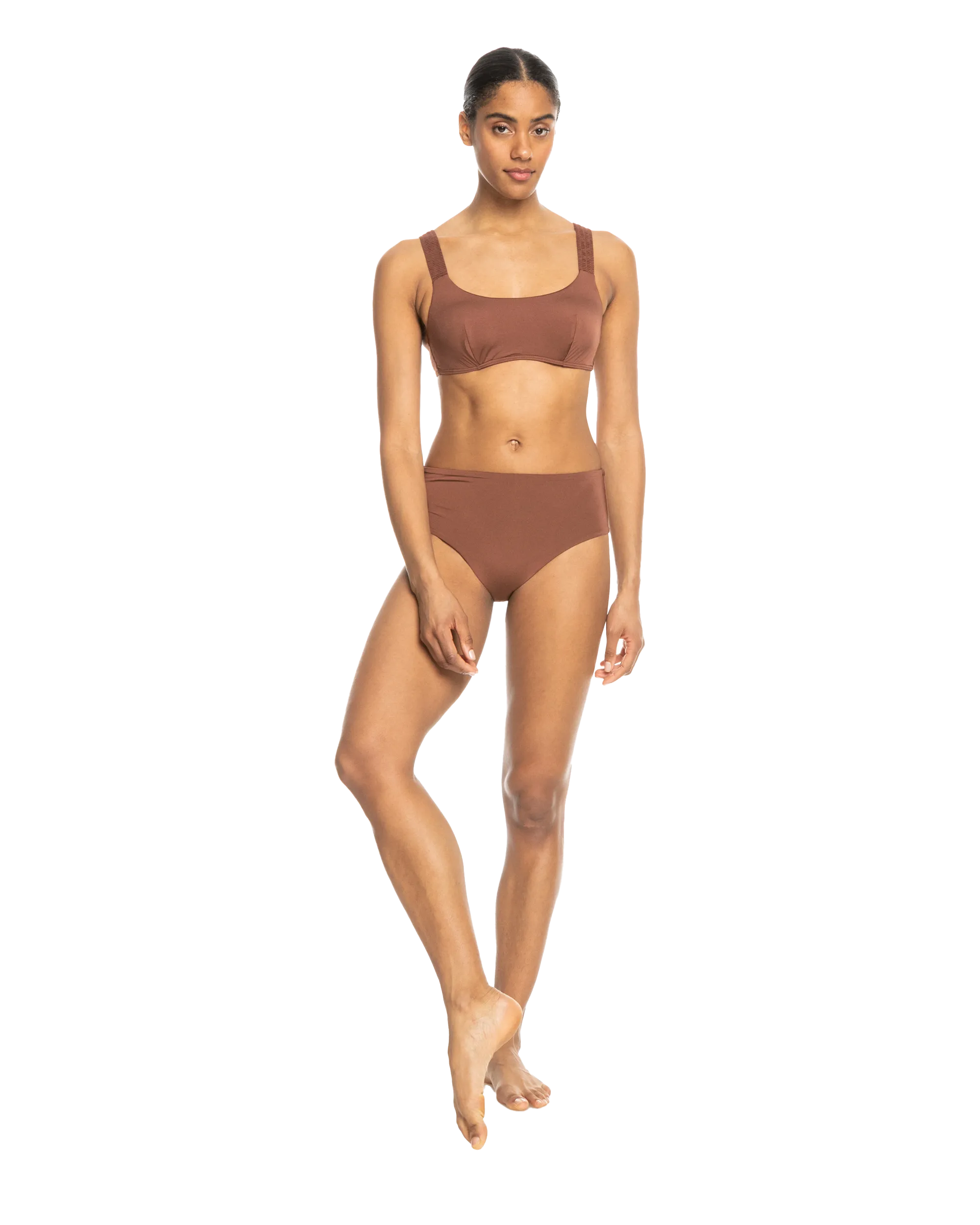 Silky Island D Cup Bralette Top in Rootbeer