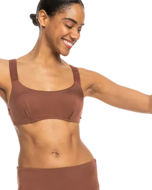 Silky Island D Cup Bralette Top in Rootbeer