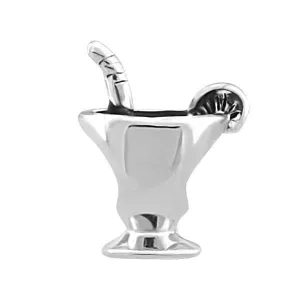 Silver Tropical Drink Bead