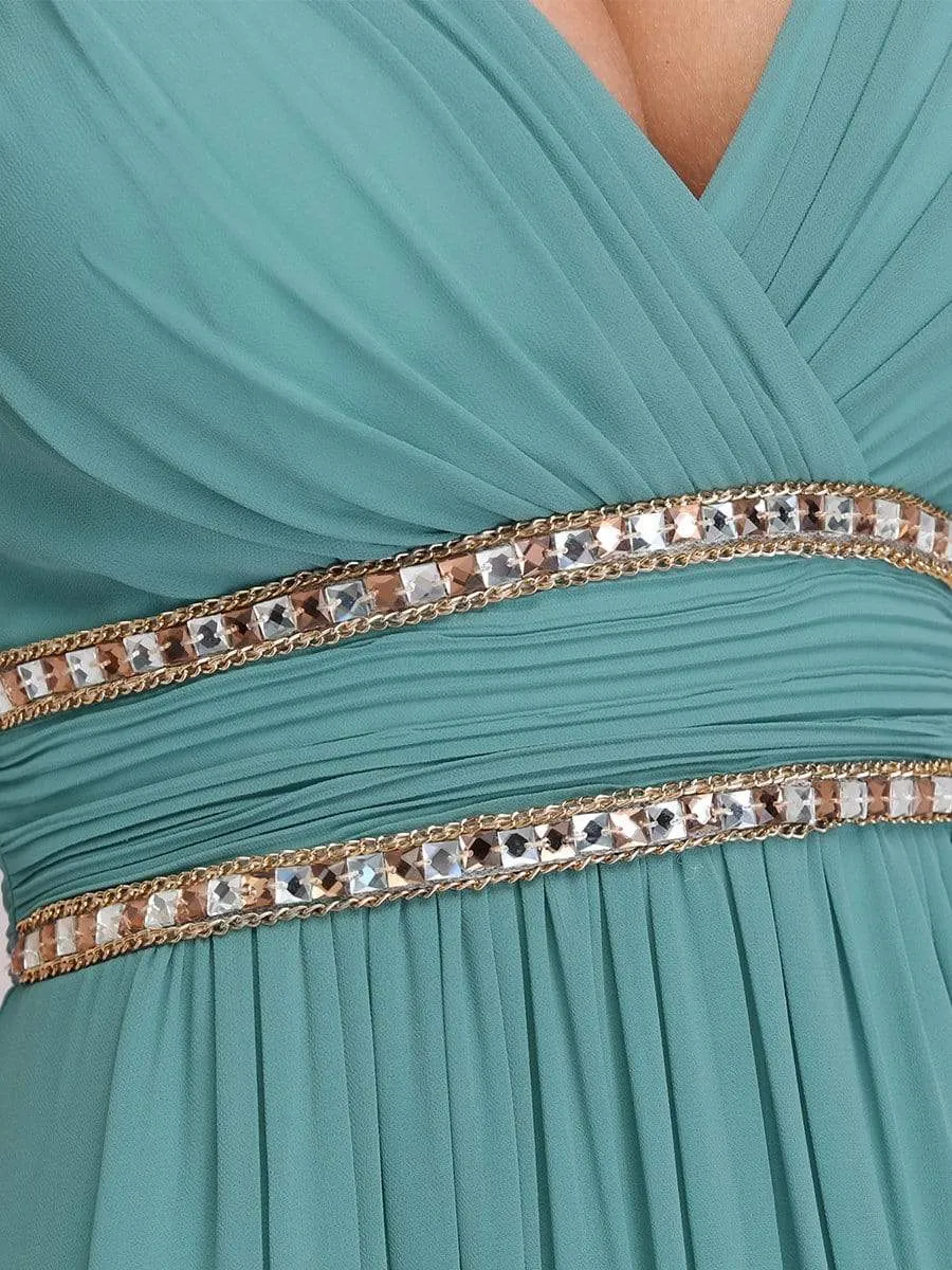 Sleeveless Grecian Style Formal Evening Dresses for Women