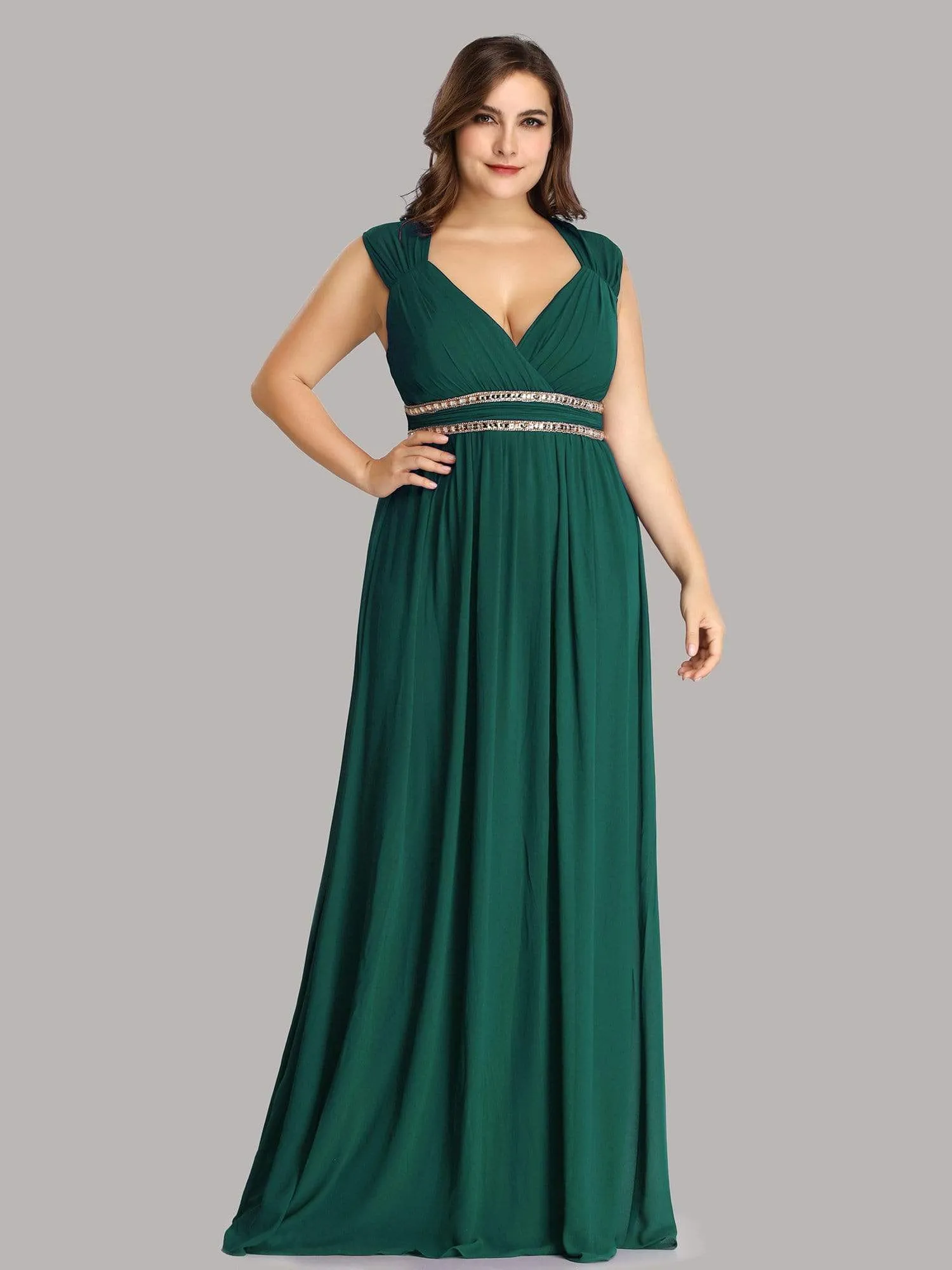 Sleeveless Grecian Style Formal Evening Dresses for Women