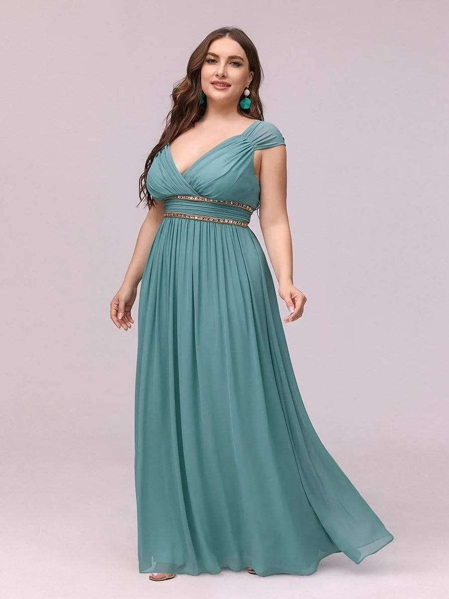Sleeveless Grecian Style Formal Evening Dresses for Women