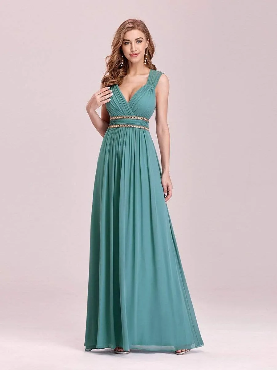 Sleeveless Grecian Style Formal Evening Dresses for Women