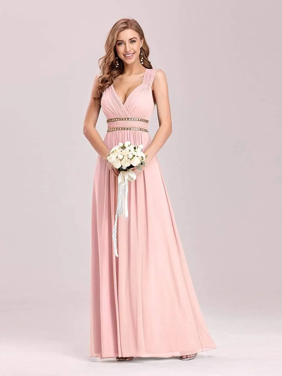 Sleeveless Grecian Style Formal Evening Dresses for Women
