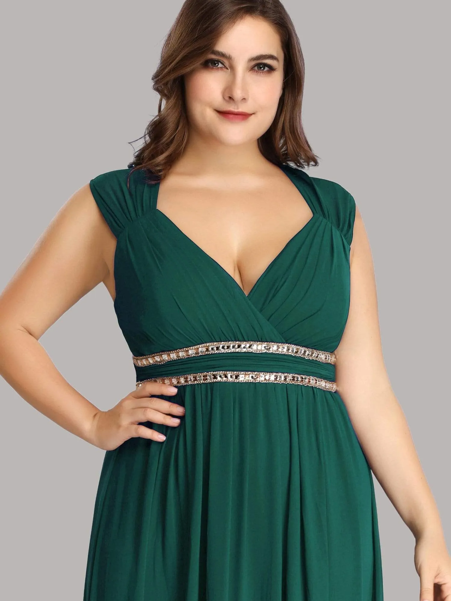 Sleeveless Grecian Style Formal Evening Dresses for Women