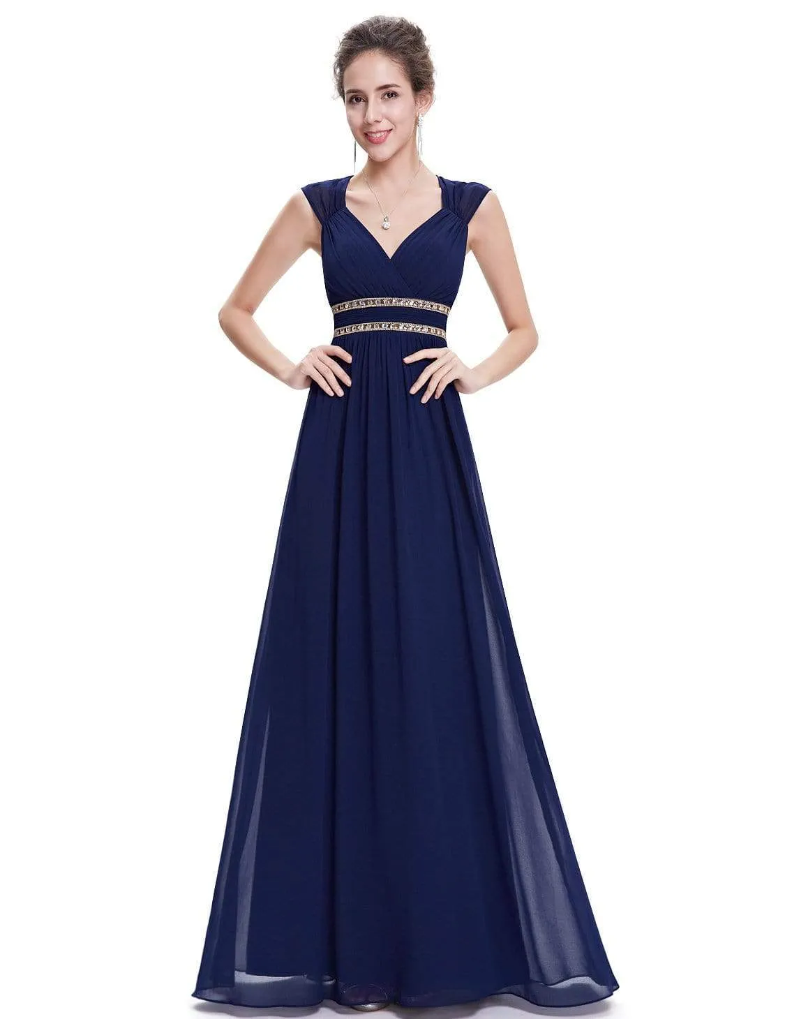 Sleeveless Grecian Style Formal Evening Dresses for Women