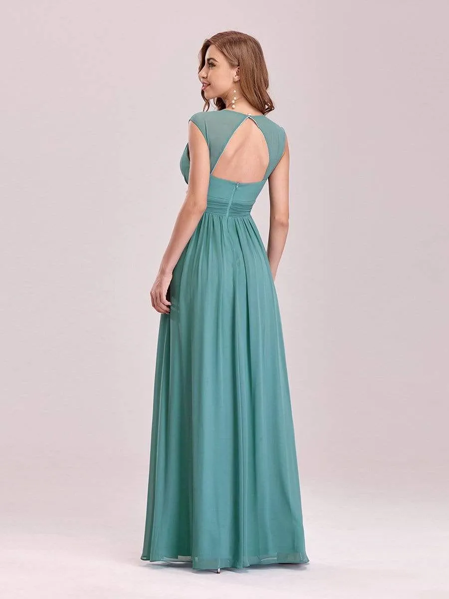 Sleeveless Grecian Style Formal Evening Dresses for Women