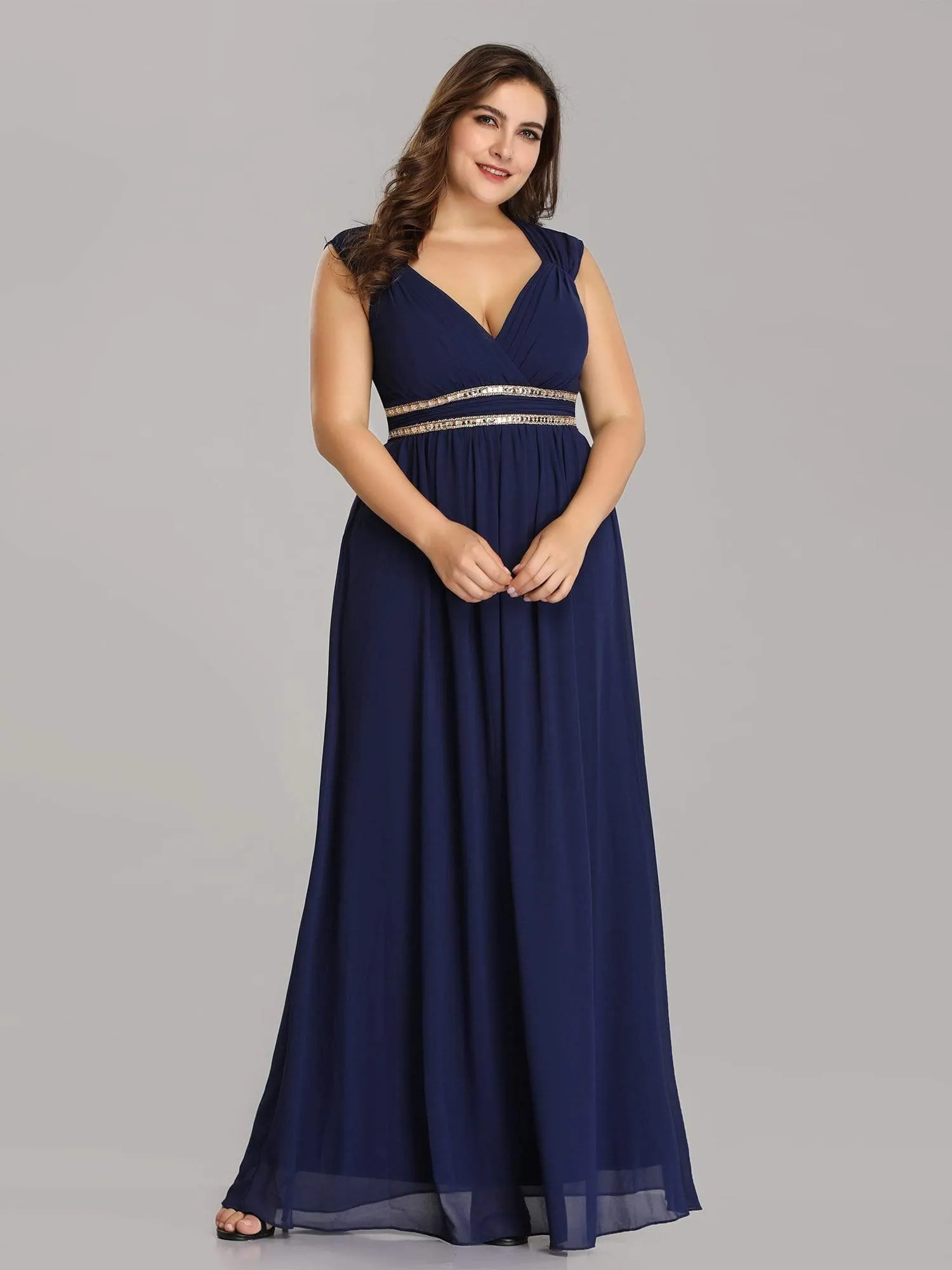 Sleeveless Grecian Style Formal Evening Dresses for Women