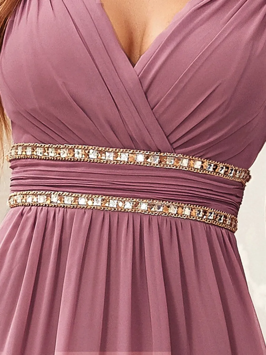 Sleeveless Grecian Style Formal Evening Dresses for Women