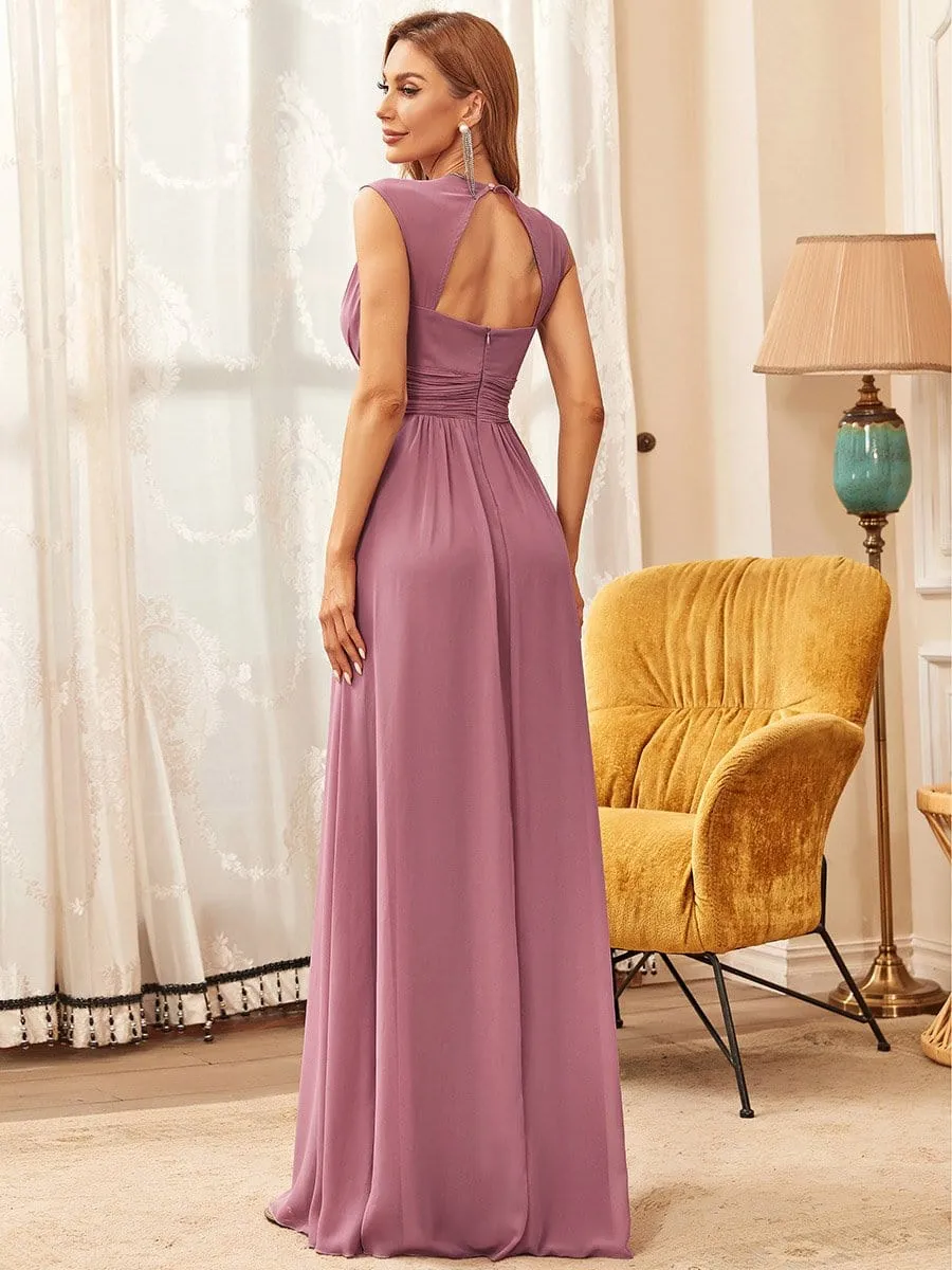 Sleeveless Grecian Style Formal Evening Dresses for Women
