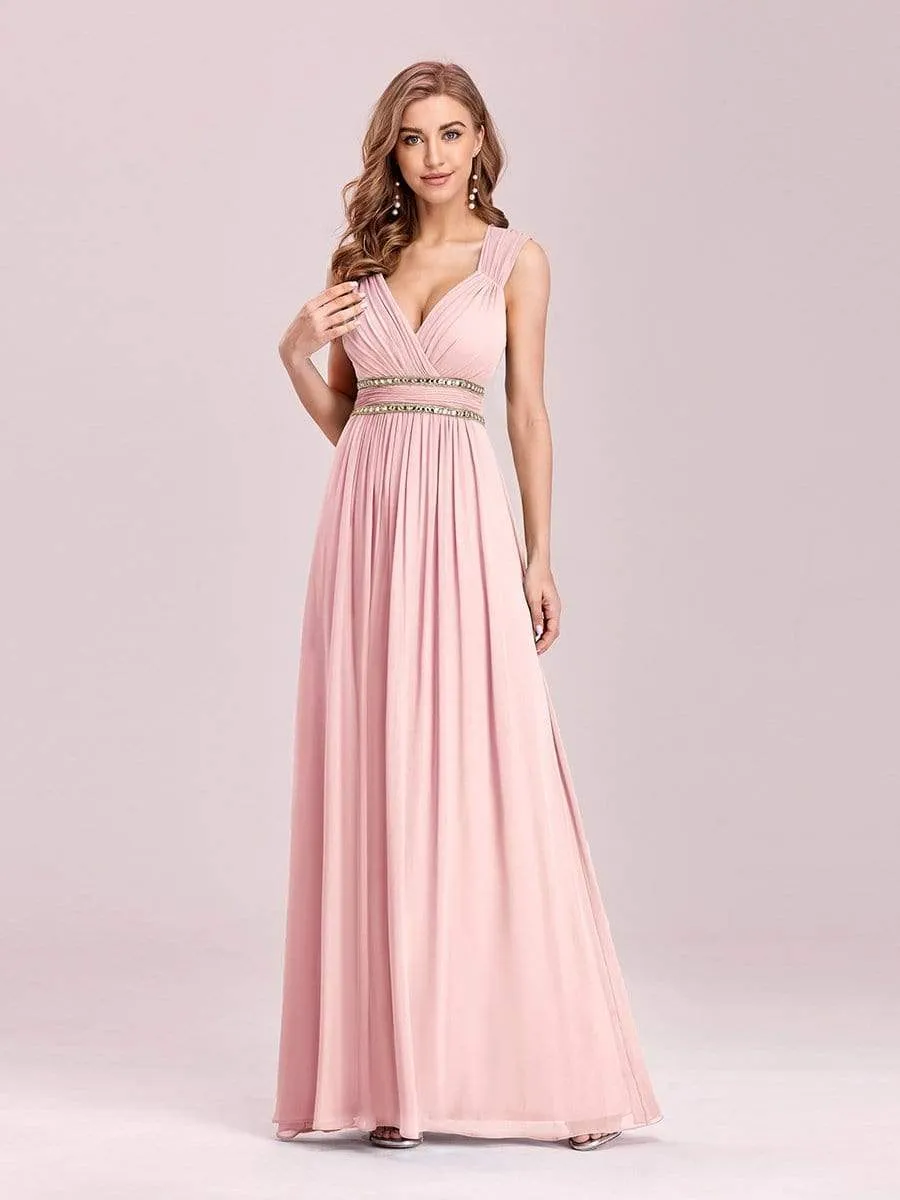 Sleeveless Grecian Style Formal Evening Dresses for Women