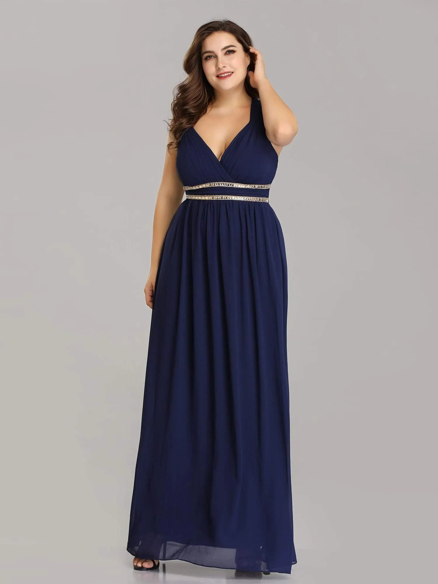 Sleeveless Grecian Style Formal Evening Dresses for Women