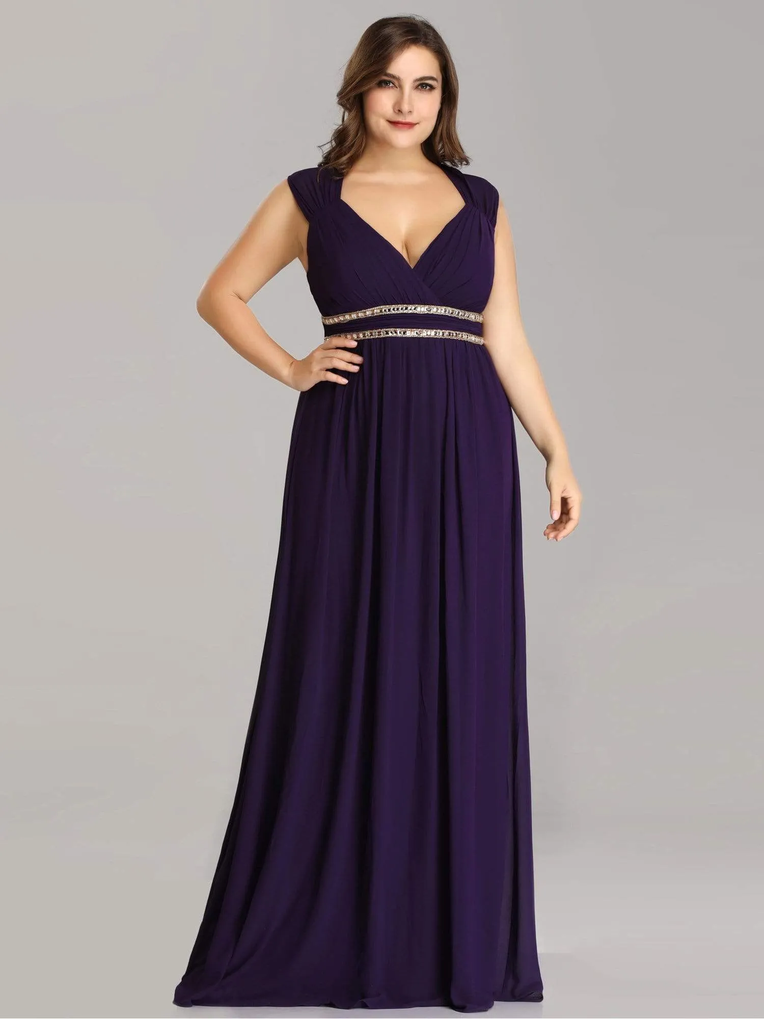 Sleeveless Grecian Style Formal Evening Dresses for Women