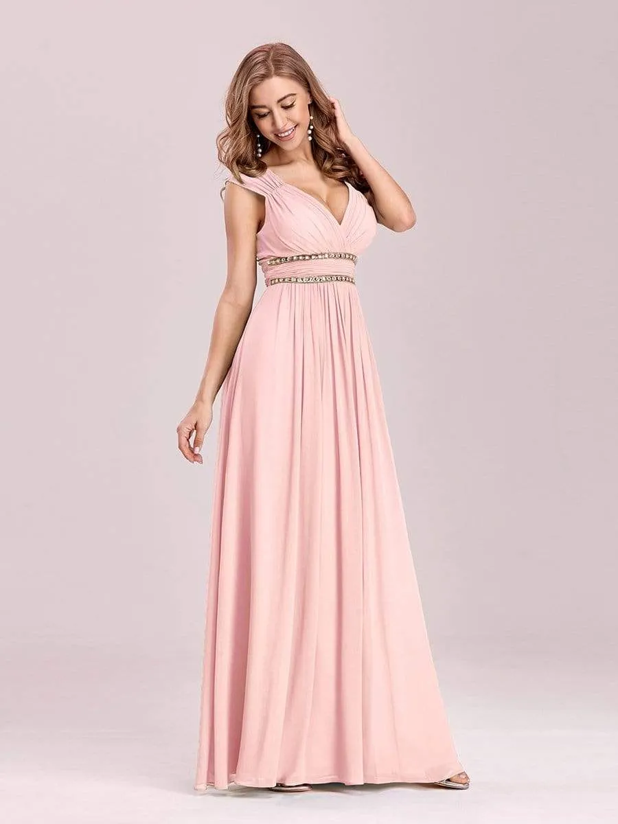 Sleeveless Grecian Style Formal Evening Dresses for Women