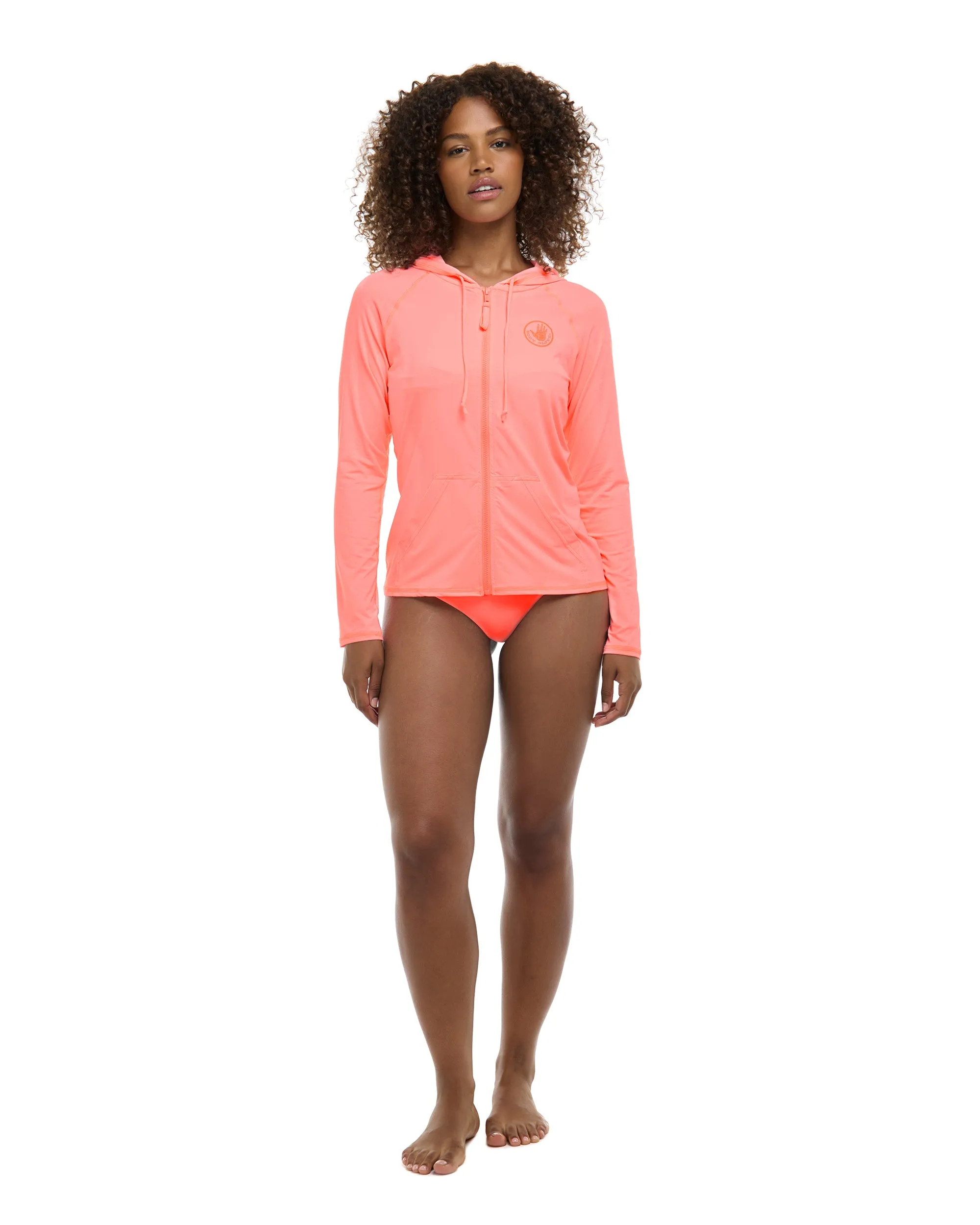 Smoothies Barbara Hoodie Rashguard - Coral