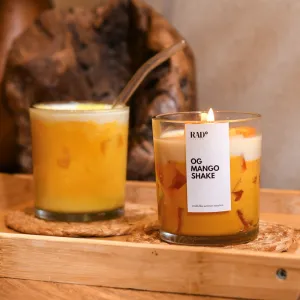 Soy Wax Scented Candle | Mango & Vanilla | Yellow