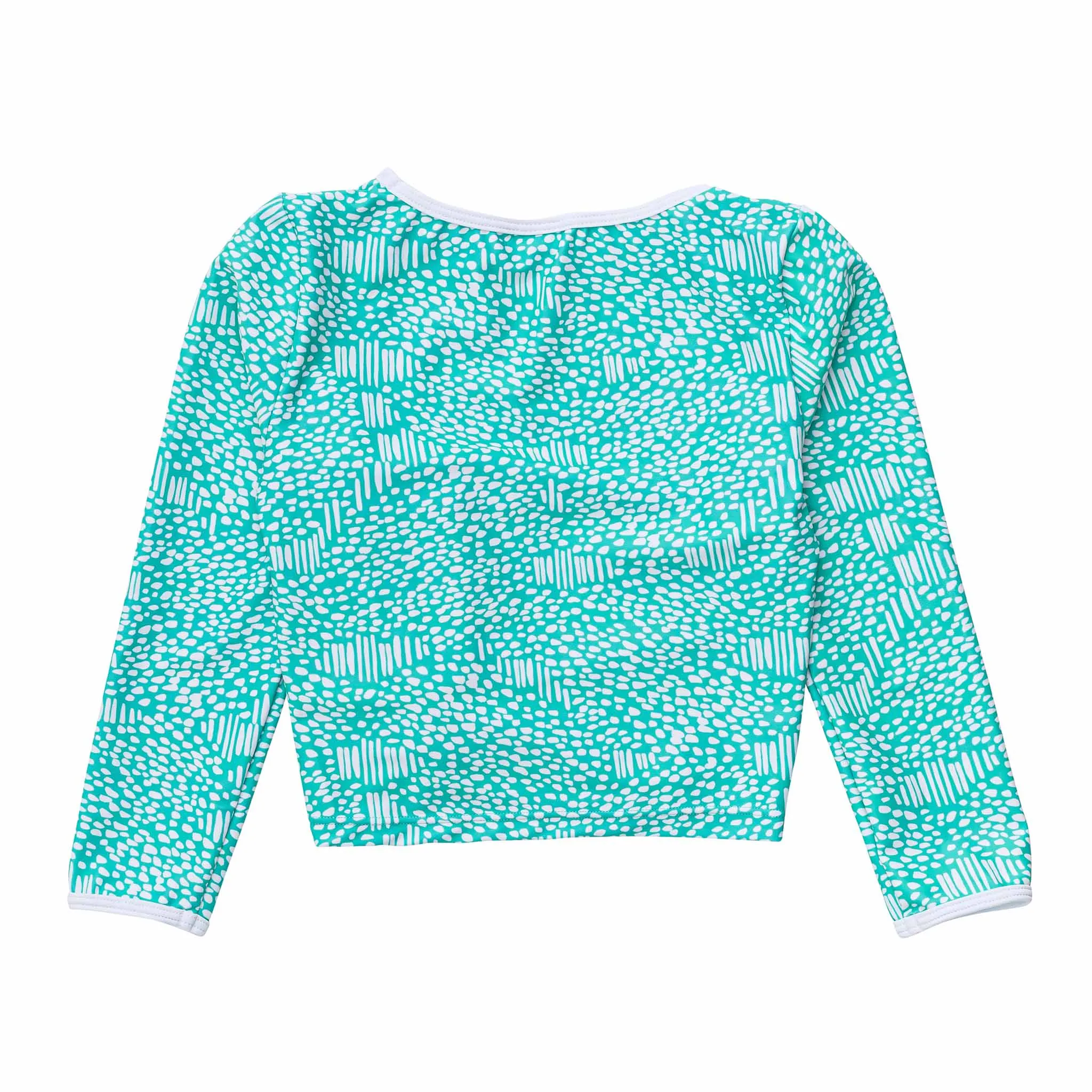 Spearmint Spot LS Wrap Crop Top