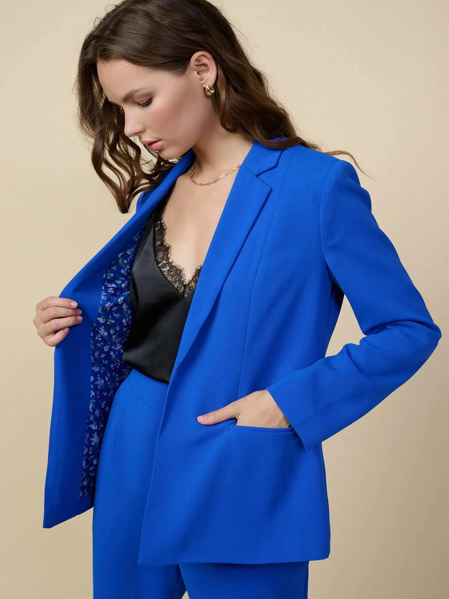 Structured Blazer Electric Blue