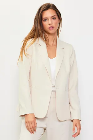 Tailored Single Button Blazer