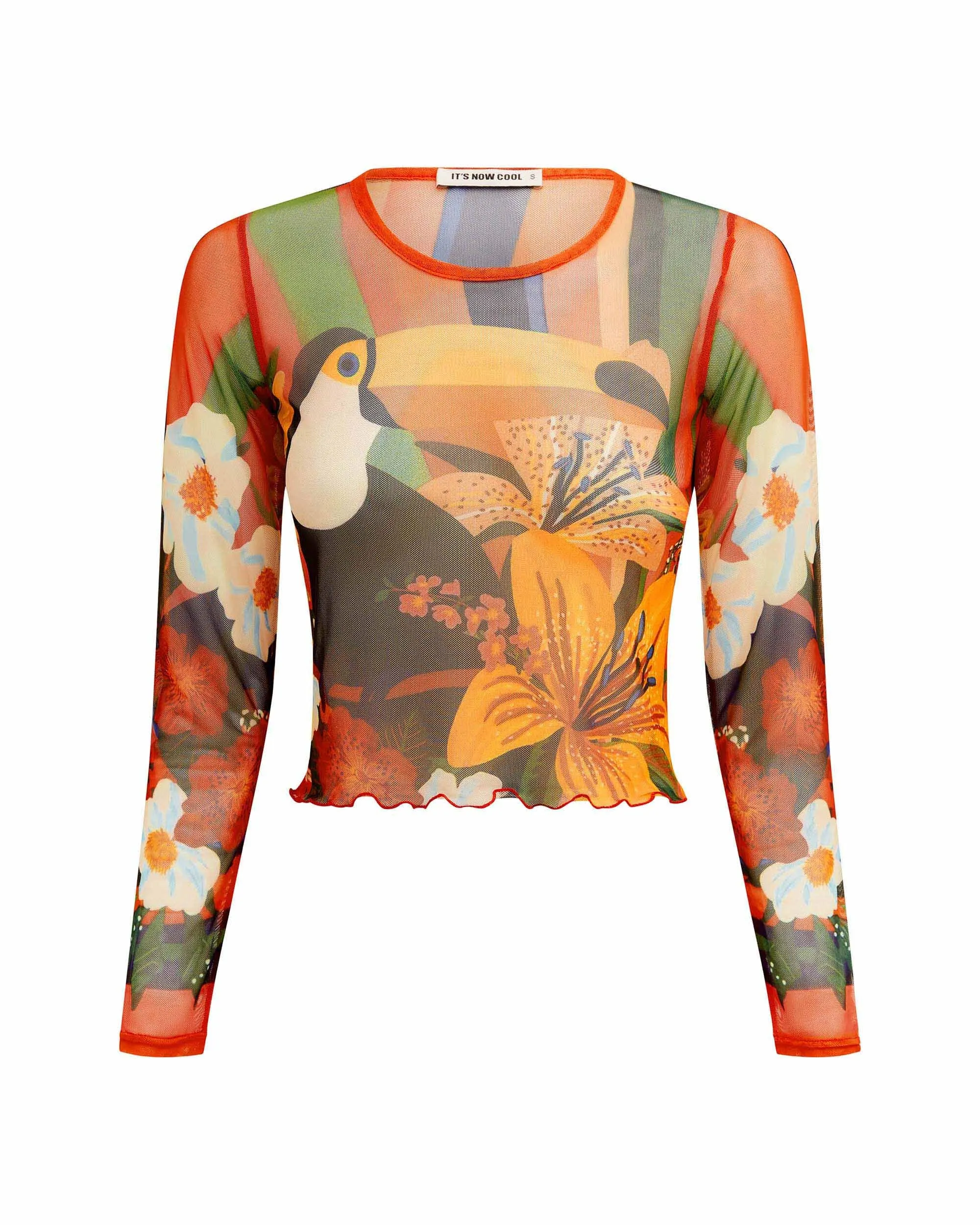 The L/S Mesh Crop - Loro