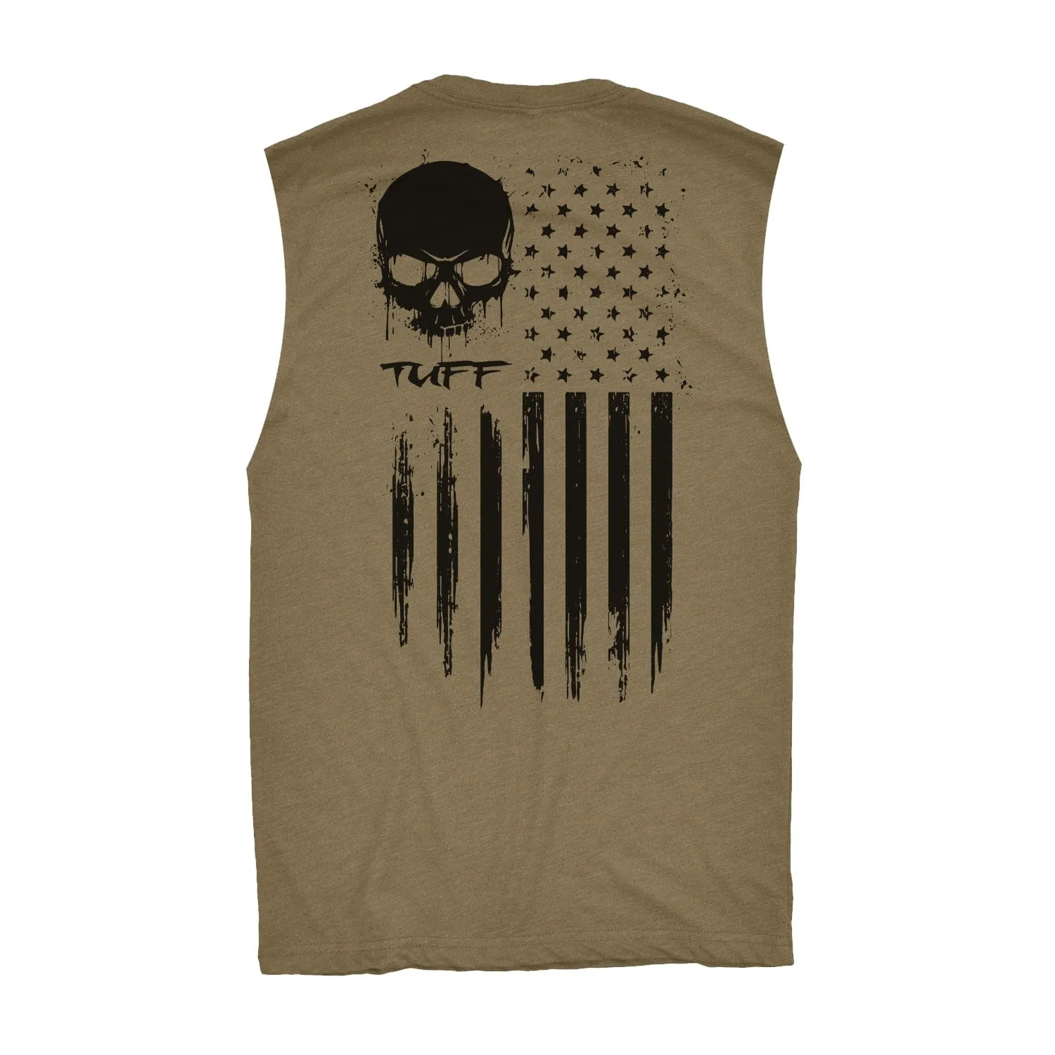 The "No Surrender" Raw Edge Muscle Tank