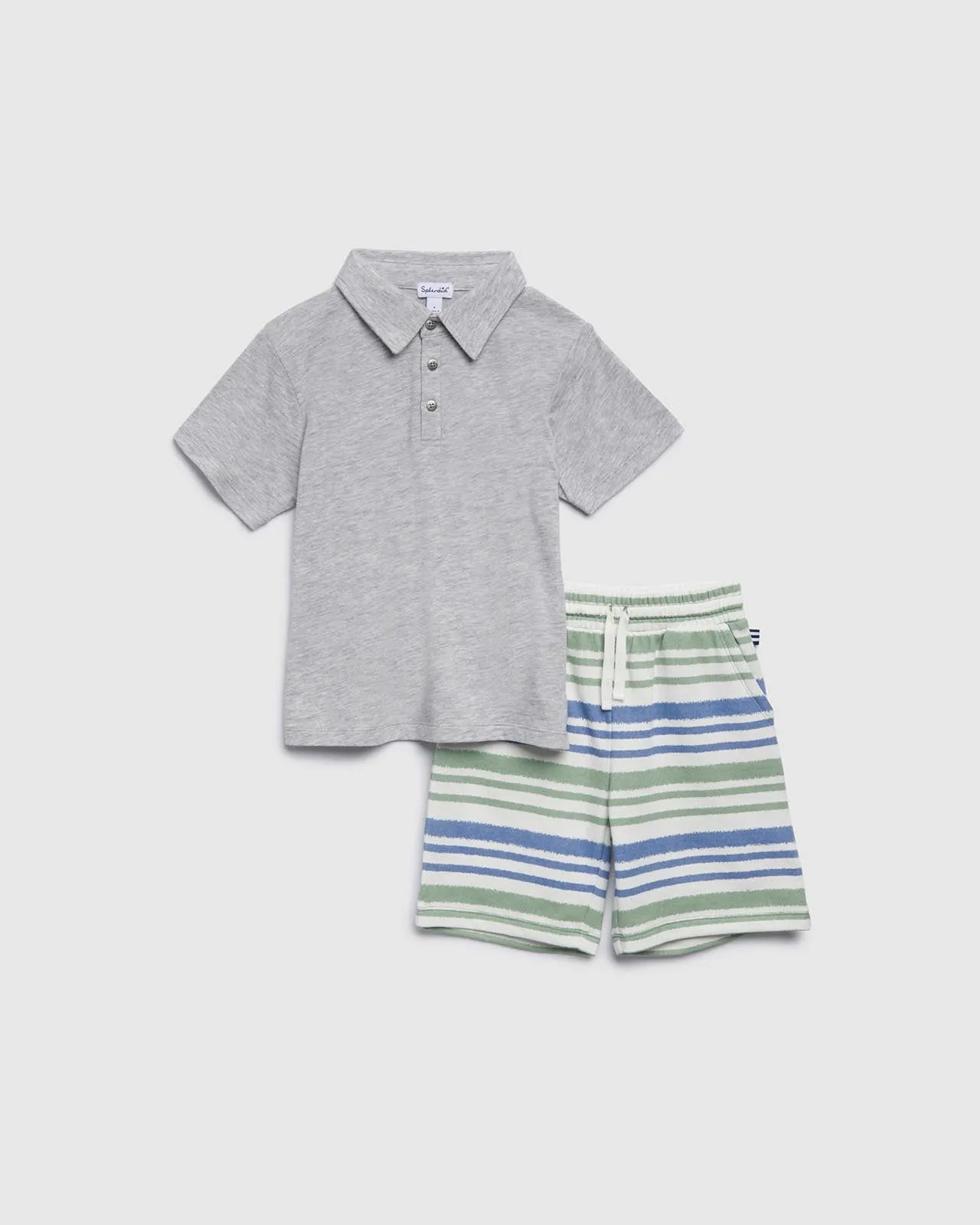 Toddler Boys Cali Short Sleeve Polo Set