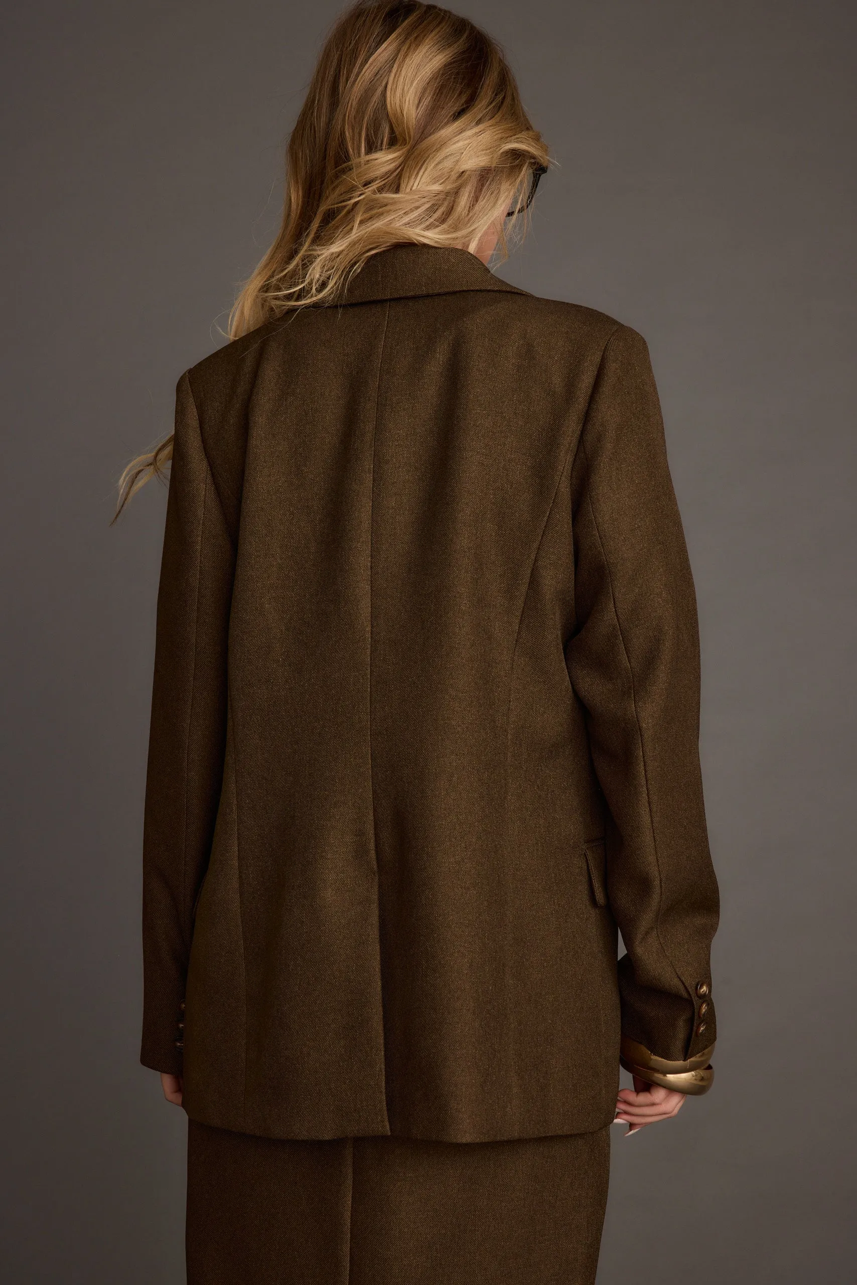 Tory Mocha Twill Blazer