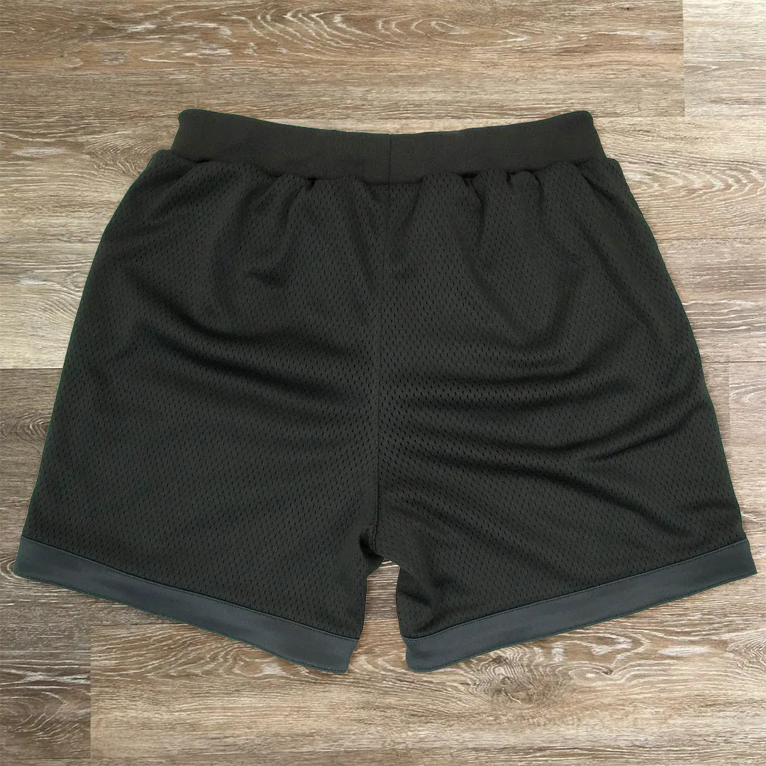Vintage Art Print Fashion Mesh Shorts