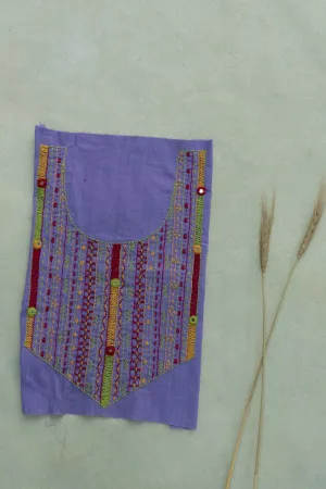 Violet Hand Embroidered Lambani Trim