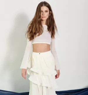 White Classic Crop Top