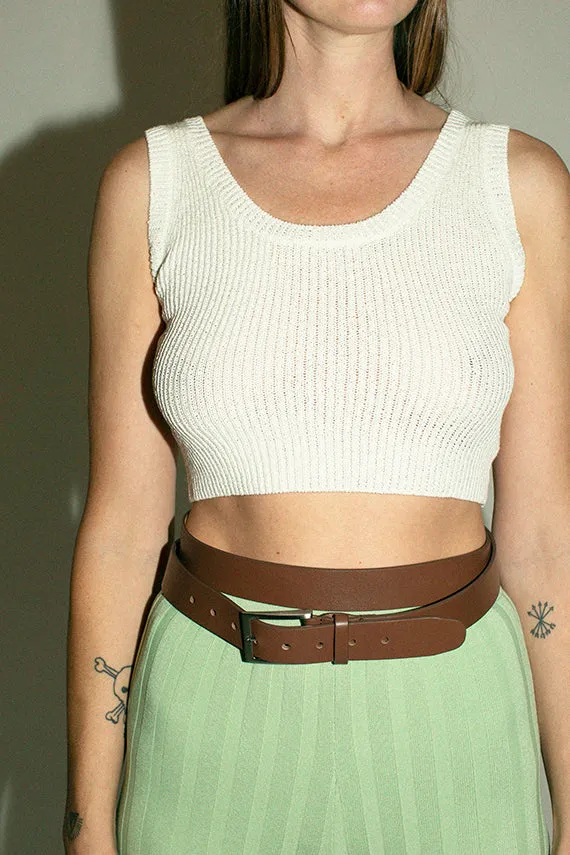 White Crop Camisole
