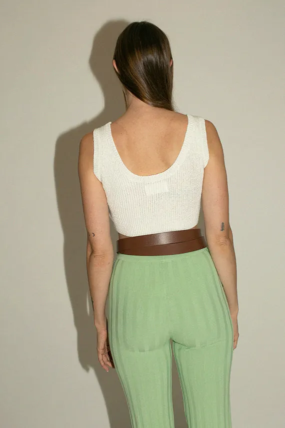 White Crop Camisole