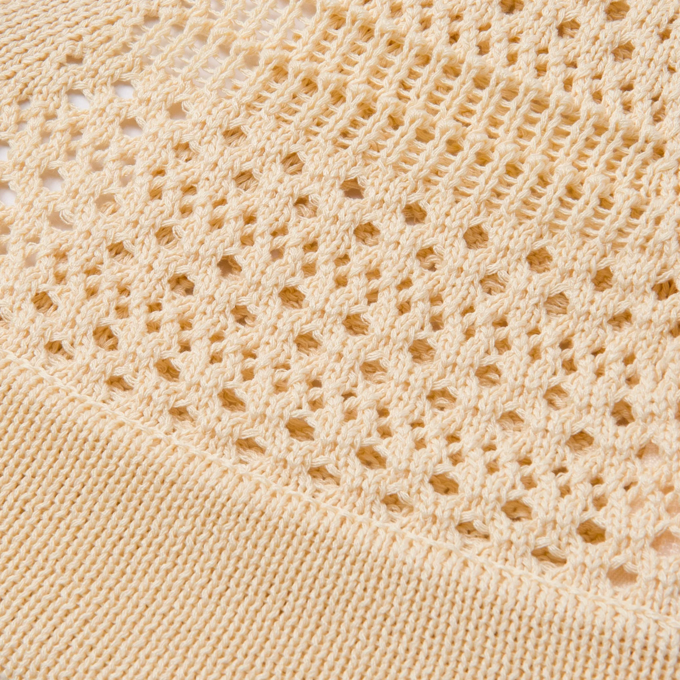 Womens Crochet Bralette - Cream