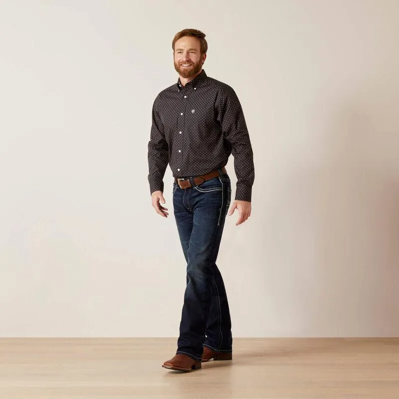 Wrinkle Free Vance Classic Fit Shirt - Moonless Night