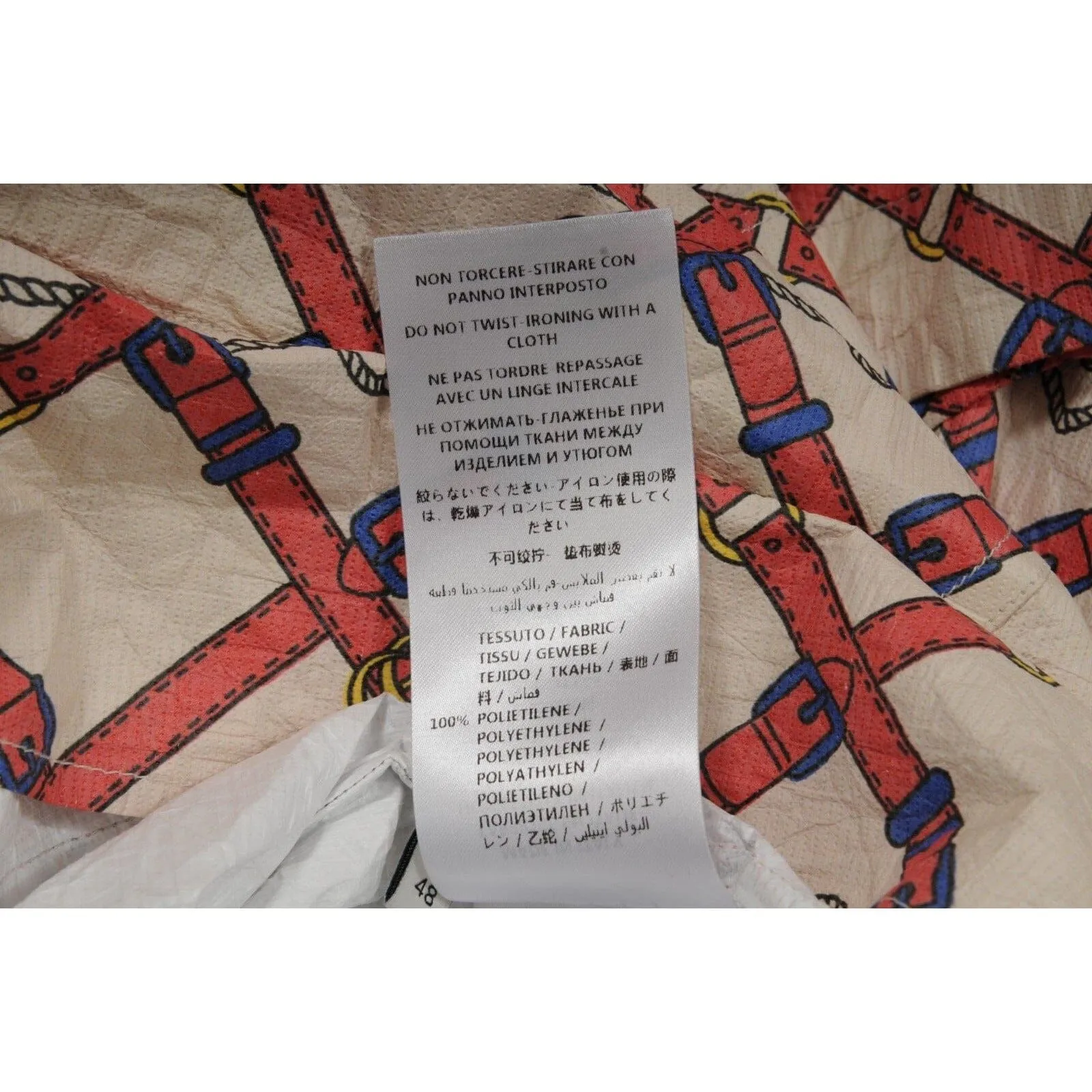Wrinkled Paper Belts Bowling Shirt