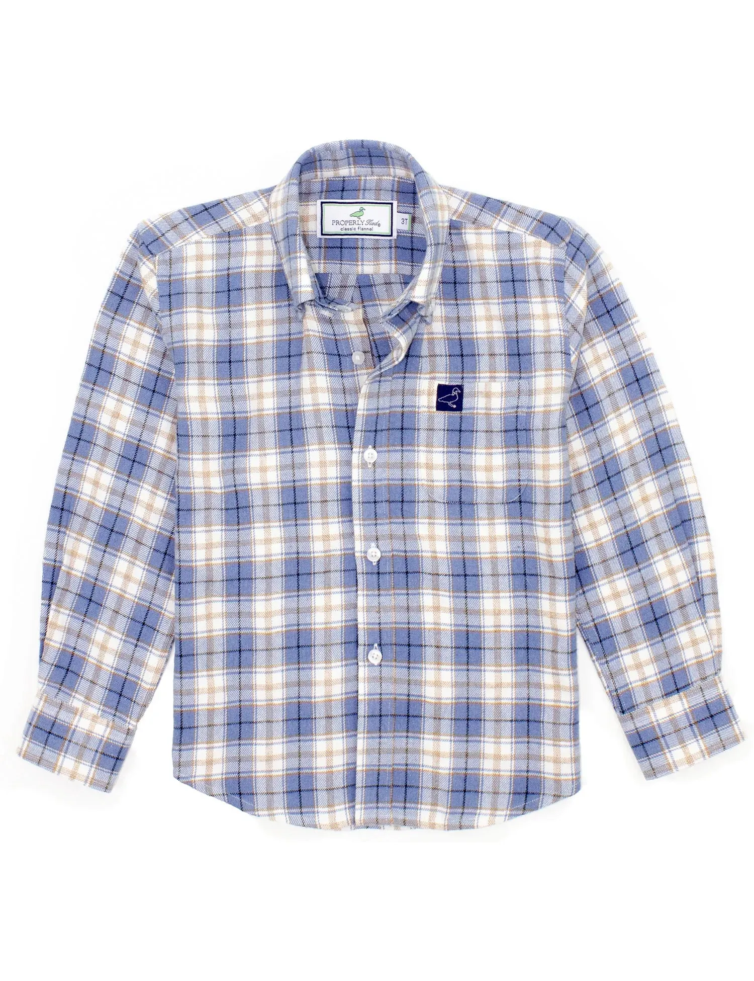 Youth Classic Flannel- Winter Blue